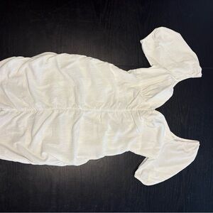 White Short Sleeve Dress